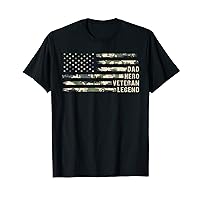 Dad Hero Veteran Legend Camouflage, Veteran Dad Father's Day T-Shirt