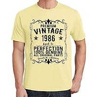Men's Graphic T-Shirt All Original Parts Aged to Perfection 1986 38th Birthday Anniversary 38 Year Old Gift 1986