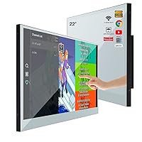 Soulaca 22 inch Smart Touchscreen Magic Mirror TV Bathroom with WiFi Bluetooth Embedded Shower Television DTV ATSC 2024 New Model