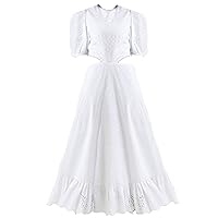 French Connection Women's Esse Eyelet Embroidered Cutout Cotton Dress