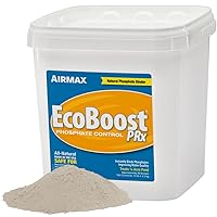 EcoBoost PRx Natural Pond Water Clariﬁer, Binds Excess Phosphates & Contaminants for Clear Water, Safe for Pets, Plants & Fish, Treats ¼ Acres, 4 Month Supply, 20 Scoops, 10 lb