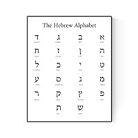 My Hebrew Alphabet | Educational | Language Art Print (8x10)