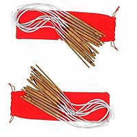 KnitPal 24-inch (60cm) Cro-Hook Circular Tunisian Crochet Needles Double Ended Hooks Set, Save 15% on Bundle Offer, Includes 13 Hook Sizes: D-O (3-12mm) with Cable for Afghan Tunisian Stitches