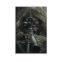 MLXFCGA Military Motivational Poster Art US Army Marine Corps Airborne Infantry Soldier Sniper Canvas Wall Art Prints for Wall Decor Room Decor Bedroom Decor Gifts 24x36inch(60x90cm) Unframe-style