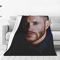 Blanket Jensen Ackles Collage Throw Blanket Warm Cozy Plush Bed Blanket Sofa Bed Couch Decor Gifts for Men Women and Kids 50