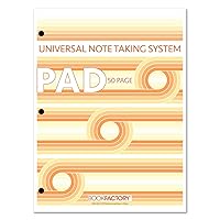 Universal Note Taking System (Cornell Notes) / NoteTaking Pad - 1 Pad, 50 Pages, 8 1/2