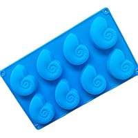 8 Cavity Conch Silicone Mold for Cake Chocolate Panna Cotta Pudding Jelly Baking Soap molds