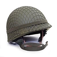 WW2 US M1 Army Helmet with Cover Strap Double Shells Green WWII Reproduction