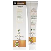 One n Only Argan Oil Permanent Color Cream - 3N Dark Natural Brown Hair Color Unisex 3 oz