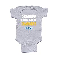 Baby's My Grandpa Says I'm a Chargers Fan Bodysuit, Baby Chargers Fan