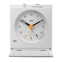 BRAUN(ブラウン) [Brown] BC05W Travel Alarm Wristwatch, White, White, Modern