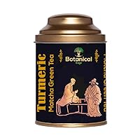 Botanical Sage- Turmeric Matcha Green Tea 50g | Rich In Antioxidant | Japanese Matcha Green Tea With Turmeric | Selected | Luxury Tea