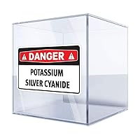 Sticker Decal Potassium Silver Cyanide 30 X 16,8