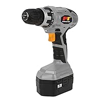 Performance Tool W50092 19.2V Cordless Drill Set with LED Light and 13-Piece Accessory Set
