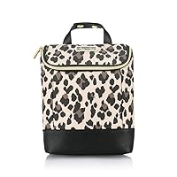 Itzy Ritzy Insulated Bottle Bag – Keeps Bottles Warm or Cool - Holds 3 Bottles & Features Interior Pocket For Ice Pack (Not Included), Leopard