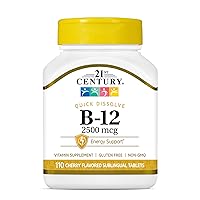 B 12 2500 mcg Sublingual Tablets, 110 Count