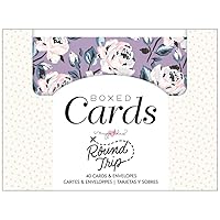 American Crafts Cards/ENVS A2 40/Box, Maggie Holmes Round Trip