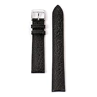 Speidel Genuine Leather Watch Band with Stainless Steel Buckle - Available in Multiple Strap Colors, Lengths & Widths 12-28MM