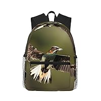 Hunting Flying-Wild Print Laptop Backpack Casual Daypack Stylish Lightweight Backpack For Workplace Travel
