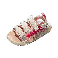 Girls Sandals with Pearls Flowers Leather Shoes Sandals for Little Girls Comfort Bright Diamond Cosplay Dance Adjustable Walking Shoes Glitter Shoes