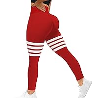 MOHUACHI High Waisted Leggings for Women Tummy Control Butt Lifting Yoga Pants Workout Compression Tights