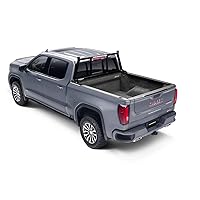 BACKRACK Open Rack Frame Only | Black, No Drill | 14800 | Fits 2001-2024 Chevrolet/GMC Silverado/Sierra 2500/3500HD; 2017-2024 Dodge RAM 1500/2500/3500; 2004-2024 Nissan Titan & Others