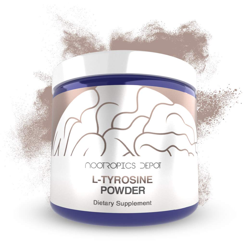 Nootropics Depot L-Tyrosine Powder | 500 Grams | Amino Acid Supplement | Supports Healthy Stress Levels | Boosts Energy | Promotes Mental Alertness, Focus and Clarity