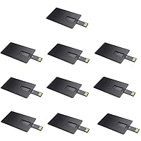 100 Pack Business Credit White/Black Card 2.0- USB Flash Drives (2.0/128MB, Black)
