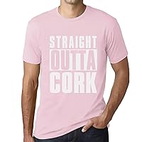 Men's Graphic T-Shirt Straight Outta Cork Eco-Friendly Limited Edition Short Sleeve Tee-Shirt Vintage Birthday