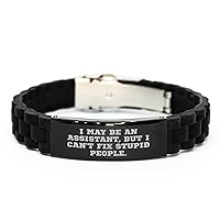 Assistant Jewelry | Sarcastic Funny Gifts for Assistants | Mother's Day Unique Gifts from Assistant to Assistant | Glidelock Clasp Bracelet