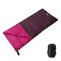 50F Synthetic Sleeping Bag with Compression Stuff Sack - Kids Size