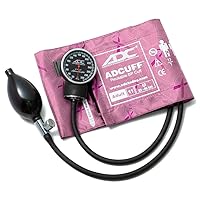 ADC 720-11ABCA Diagnostix Model 720 Premium Professional Pocket Aneroid Sphygmomanometer with Adcuff Nylon Blood Pressure Cuff, Breast Cancer Awareness Pink, Adult