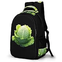 Cabbage Travel Backpack Double Layers Laptop Backpack Durable Daypack for Men Women