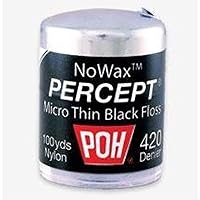 Dental Floss Percept 420 Black NoWax 100 Yard