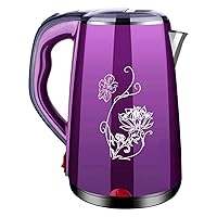 Kettles, Upgraded, 1.5L Stainless Steel Tea Kettle, Fast Boil Water Warmer with Auto Shut off and Boil Dry Protection Tech for Coffee, Tea, Beverages/Purple/18 * 18 * 25