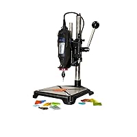 Milescraft 1097 ToolStand - Variable Speed Drill Press Stand (compatible with Dremel). Rotary Tool Not Included, Black