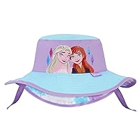 Disney Girls' Bucket, Frozen Toddler 3-4 and Kids Sun Hat for Ages 5-8