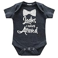 Unordinary Toddler ladies i have arrived baby boy outfit hello ladies man funny newborn announcement