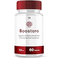 Boostaro, Boostaro Pills Advanced Formula Supplement - Boostaroo Healthy Blood Flow Support Capsules, Maximum Strength Blood Flow Support Formula, 30 Day Supply (60 Capsules)