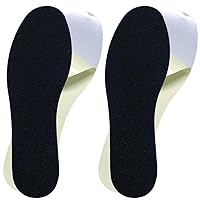2 Pairs of Adhesive Insoles That Absorb Sweat and Always Stay in Place for Sockless Shoes (Medium)