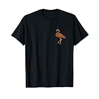 Melanin Flamingo Pocket Black History Month BLM Birds Animal T-Shirt
