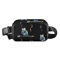 ALAZA Owl Arrow Belt Bag Waist Pack Pouch Crossbody Bag with Adjustable Strap for Men Women College Hiking Running Workout Travel