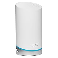 ARRIS Surfboard mAX W122 Mesh Wi-Fi 6 System, AX6600 Wi-Fi Speeds up to 6.6 Gbps, Coverage 5,500 sq ft, 4.8 Gbps Backhaul,Wall-Plug Satellite, Two 1 Gbps Ports, Alexa Support