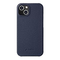 Back Snap Series Lai Chee Pattern Premium Leather Snap Cover Case for Apple iPhone 13 Mini Dark Blue Lai Chee Pattern