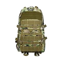Tactical Canvas Backpack With Kettle Rack, Outdoor Waterproof Backpack, Suitable For Biking (Camouflage)