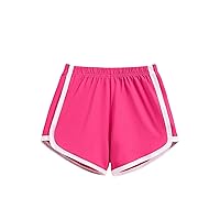 SweatyRocks Girl's Running Athletic Shorts Sport Workout Gym Casual Dolphin Shorts