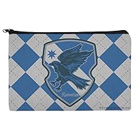 GRAPHICS & MORE Harry Potter Ravenclaw Plaid Sigil Makeup Cosmetic Bag Organizer Pouch
