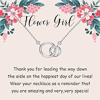 TGBJE Flower Girl Gifts Flower Girl Necklace Bridesmaid Proposal Gifts Wedding Gifts Brdial Party Gift Flower Girl Proposal Gift