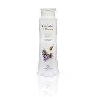Bulgarian Lavender and Honey Shower Gel with Natural Lavender Extract, Honey Extract, Deep Moisturizing Body Wash 13.5 oz