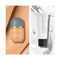 COVER FX Power Play Buildable Medium to Full Coverage Foundation, L3 + Gripping Makeup Primer